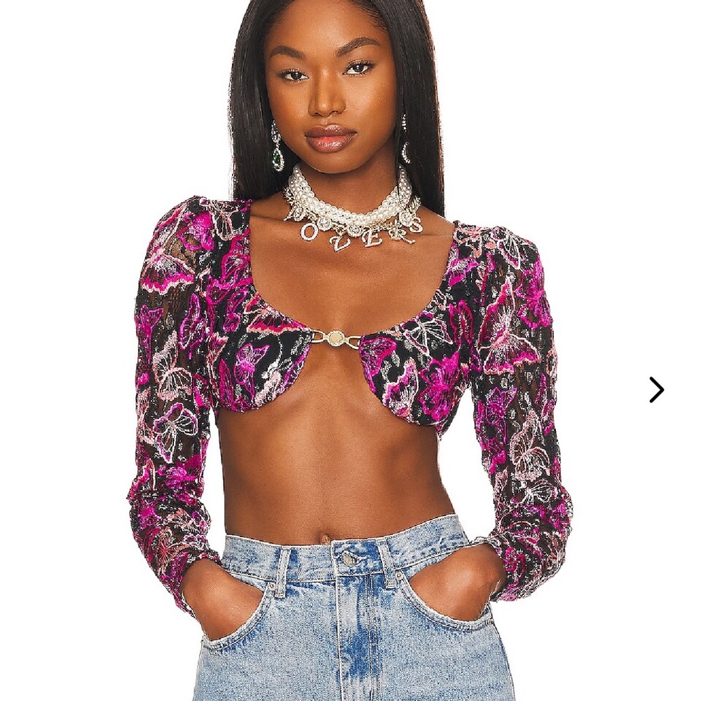 LOVERS + FRIENDS ELYSIAN CROPPED TOP